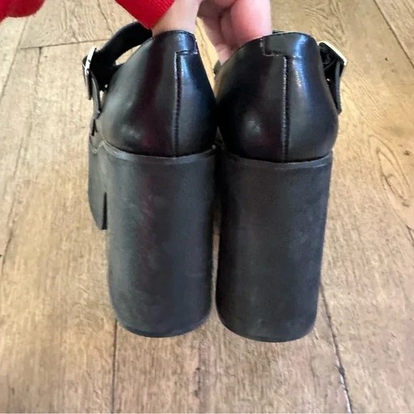 dELiA*s by Dolls Kill talk Of The Town black extreme platform Mary Janes women 8 - Picture 9 of 11